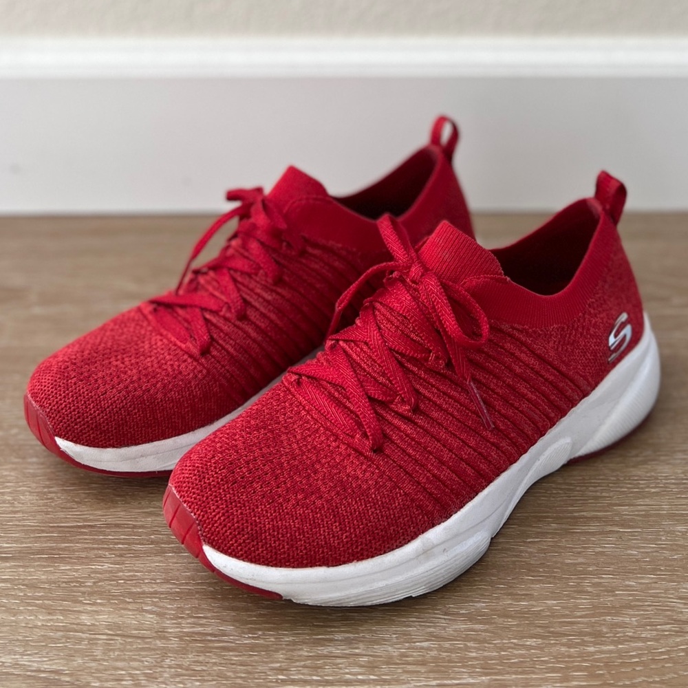 Sneakers Skechers Womens Ultra Flex Strolling Out 
Red Running Shoes Size 6.5